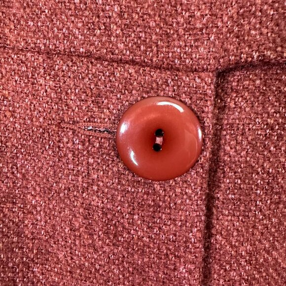 Tabitha Anthropologie Blustery Days Belted Vest Tunic Wool Blend Orange  Size 10 - Picture 7 of 12